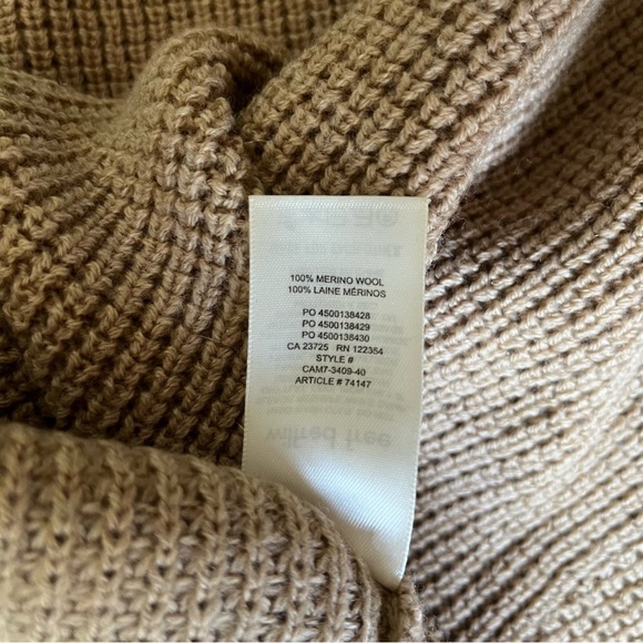 Aritzia Wilfred Free Isabelli Sweater in Camel size 2XS 100% merino wool - Picture 13 of 15